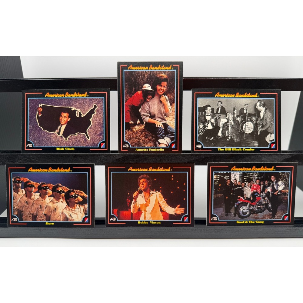 1993 American Bandstand Trading Card Lot Devo Kool & The Gang Dick Clark 6pc